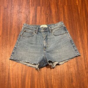 Abercrombie & Fitch High Rise 90s Relaxed Cutoff Shorts